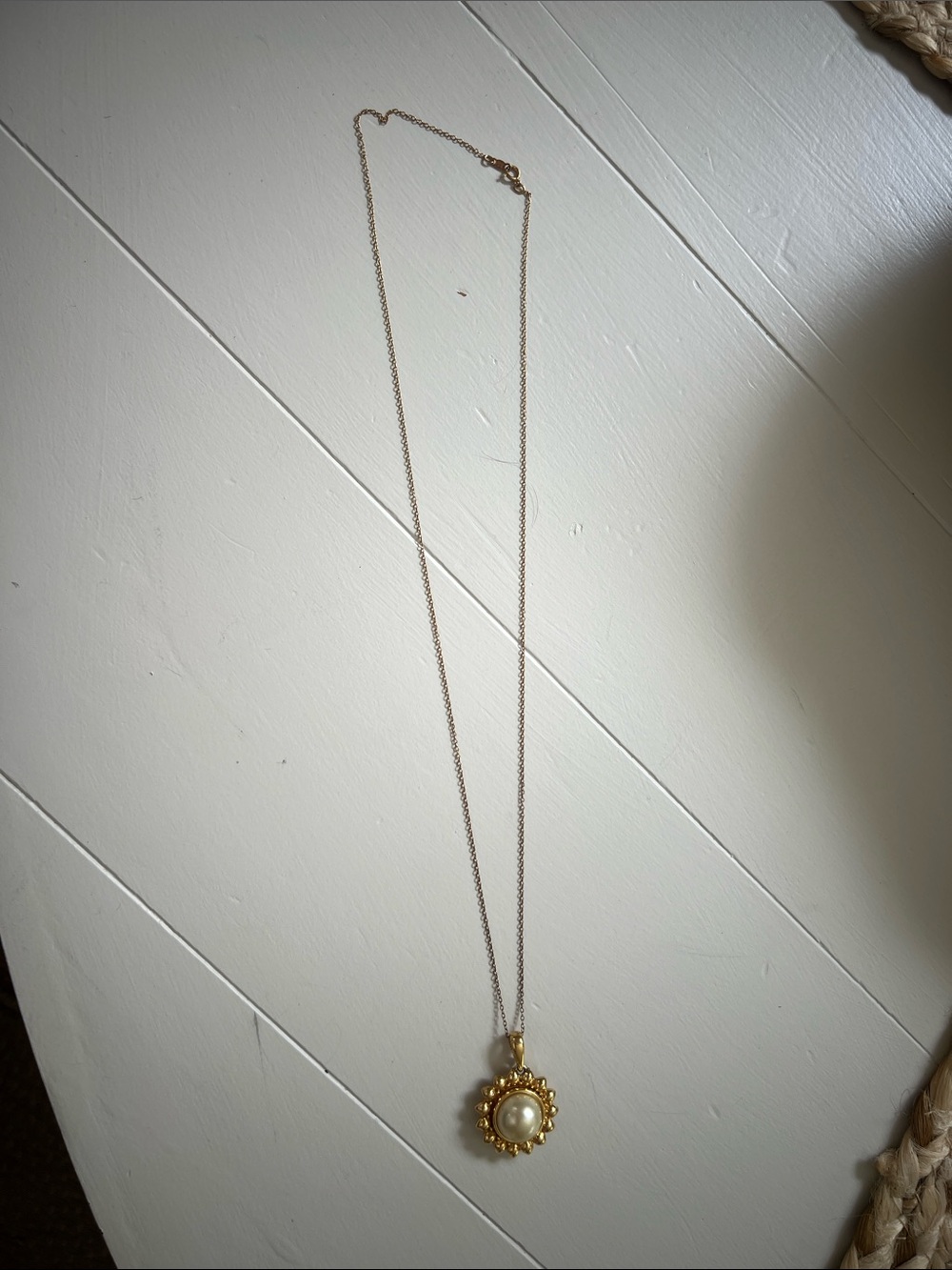 Nolan Miller sunflower Pendant with gold chain - Women Jewelry